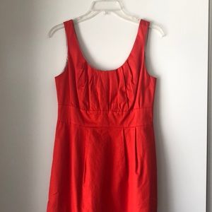 Poppy red J. Crew dress size 4 ⭐️